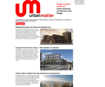 Urbanmatter.nl(Architecture) Screenshot