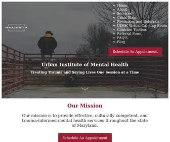 Urbanmh.com(Urban Institute of Mental Health) Screenshot