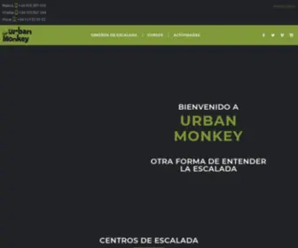 Urbanmonkey.es(Rocodromos Urban Monkey) Screenshot