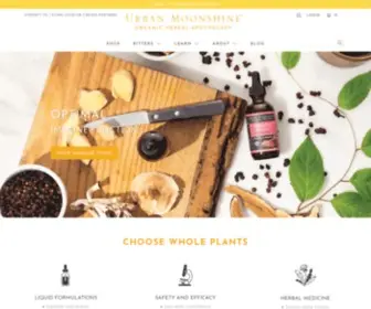 Urbanmoonshine.com(Organic Digestive Bitters & Herbal Tonics) Screenshot
