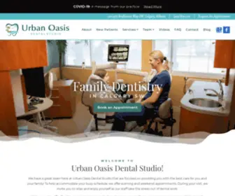 Urbanoasisdental.ca(Family dentistry in SW Calgary) Screenshot