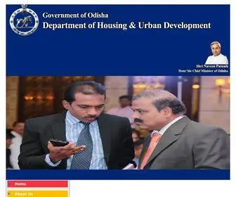 Urbanodisha.gov.in(HUDD-Government of Odisha) Screenshot