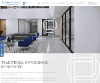 Urbanofficetx.com(Office Spaces for Rent) Screenshot