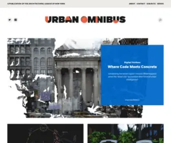 Urbanomnibus.net(Urban Omnibus) Screenshot