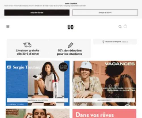 Urbanoutfitters.fr(Urban Outfitters France) Screenshot