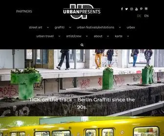 Urbanpresents.net(Urban Art Blog) Screenshot