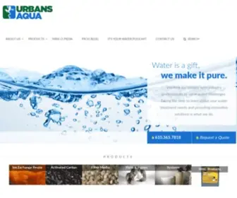 Urbansaqua.com(Urbans Aqua) Screenshot