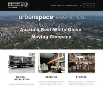 Urbanspacelogistics.com(White Glove Moving Austin) Screenshot