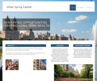 Urbanspringcapital.com(Urban Spring Capital Real Estate Investing Management) Screenshot