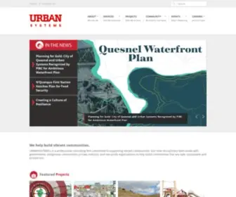 Urbansystems.ca(We Help Build Vibrant Communities) Screenshot