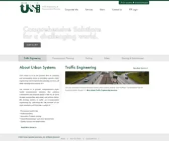 Urbansystems.com(Traffic Engineering and Transportation Planning) Screenshot