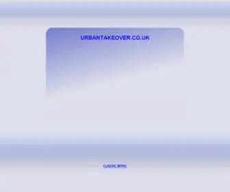 Urbantakeover.co.uk(Urban Takeover Ltd) Screenshot