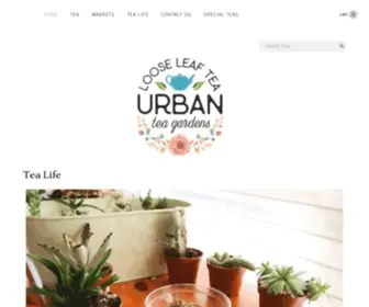 Urbanteagardens.com(Offering freshly blended loose leaf teas in six different varietals) Screenshot