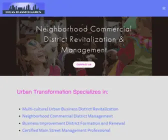 Urbantransformation.com(Neighborhood Commercial District) Screenshot