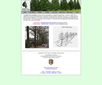 Urbantree.org(Urban Tree Foundation) Screenshot