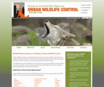 Urbanwildlifecontrol.com(Wildlife Removal Services Atlanta) Screenshot