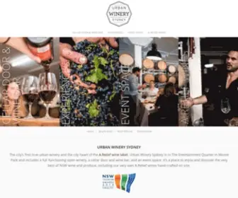 Urbanwinerysydney.com.au(Urban Winery Sydney) Screenshot