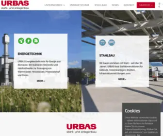 Urbas.at(URBAS Energietechnik und Stahlbau) Screenshot