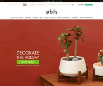 Urbilis.com(Modern Planters & Housewares) Screenshot