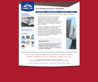 Urca.org(The Union Roofing Contractors Association) Screenshot