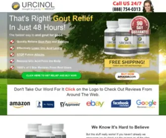 Urcinol.com(Natural Gout Treatment) Screenshot