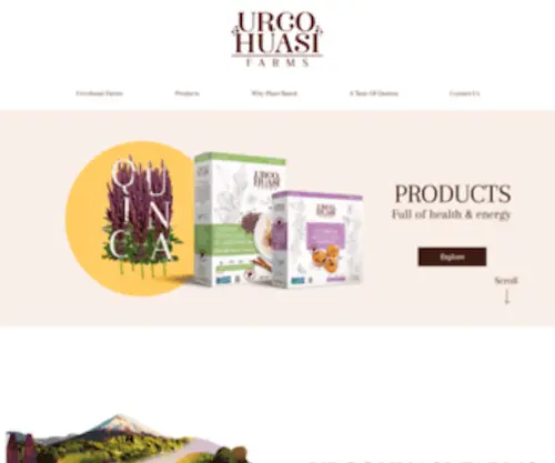Urcohuasifarms.com(Quinoa based products) Screenshot