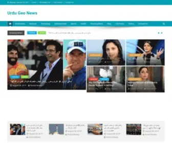 Urdugeonews.com(Urdu Geo News) Screenshot