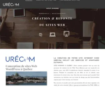 Urecom.ca(Sites Internet à Québec) Screenshot