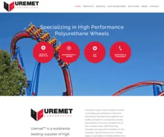 Uremet.com(Specializing in High Performance Polyurethane Wheels) Screenshot