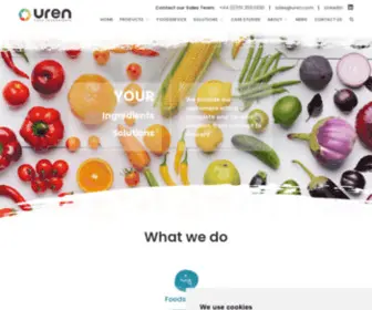 Uren.com(Uren Food Ingredients Group) Screenshot