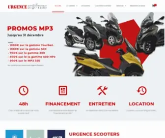 Urgence-Scooters.com(Concessionnaire scooters Piaggio) Screenshot