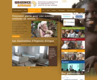 Urgenceafrique.org(Urgence Afrique) Screenshot