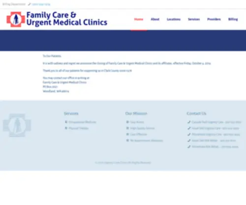 Urgencycareclinics.com(BePharmacy) Screenshot
