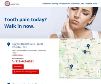 Urgent-Dentist.com(Urgent Dental in Louisville) Screenshot