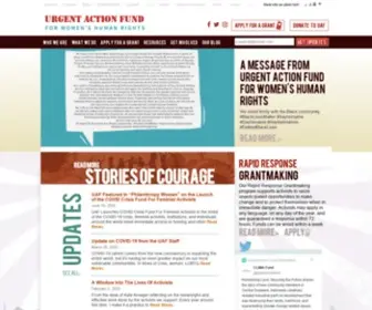 Urgentactionfund.org(Urgent Action Fund) Screenshot