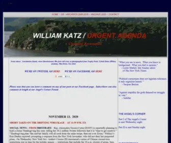 Urgentagenda.com(William Katz) Screenshot