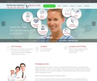 Urgentcare-SJ.com(Physicians Medical Urgent Care) Screenshot