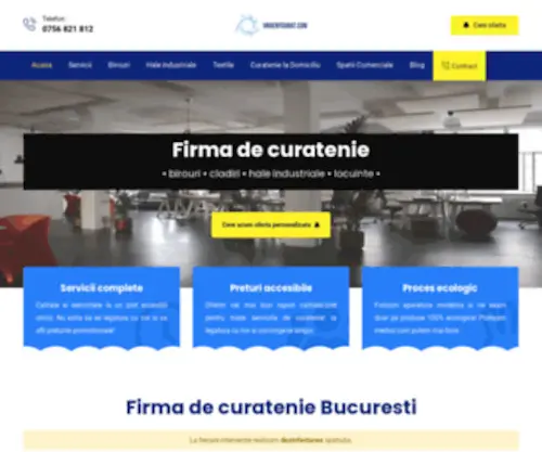 Urgentcurat.com(Firma de curatenie Bucuresti) Screenshot