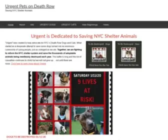 Urgentpodr.org(Saving NYC Shelter Animals) Screenshot