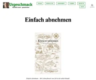 Urgeschmack.de(Paleo diät) Screenshot
