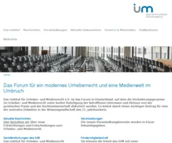 Urheberrecht.org(Institut) Screenshot