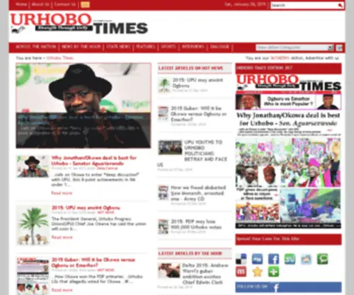 Urhobotimes.com(Urhobo Times) Screenshot