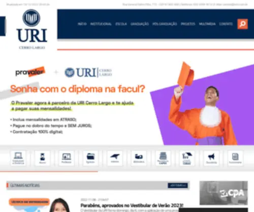 Uricl.com.br(URI Cerro Largo) Screenshot