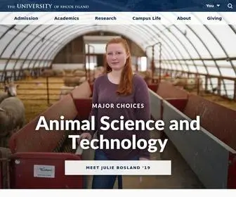 Uri.edu(The University of Rhode Island) Screenshot