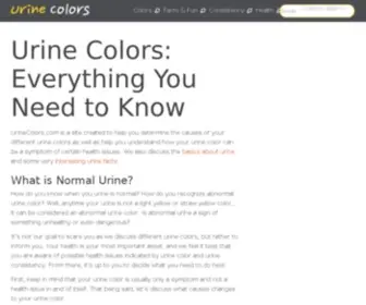Urinecolors.com(Urine Colors) Screenshot