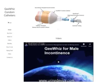 Urinedevice.com(GeeWhiz Condom Catheters) Screenshot