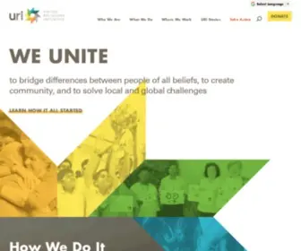 Uri.org(Homepage) Screenshot