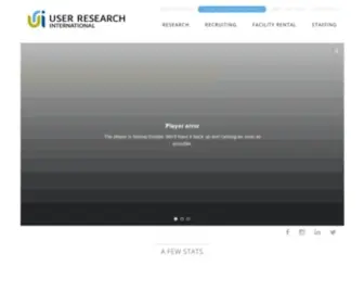 Uriux.com(User Research International) Screenshot