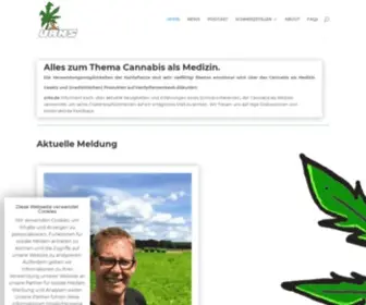 URKS.de(Alles zum Thema Cannabis als Medizin) Screenshot