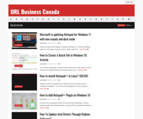 URL-Canada.ca(Adding a business) Screenshot